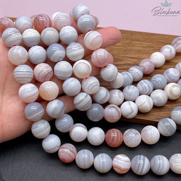 Агат розовый 14 мм №2