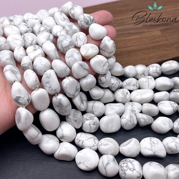 Магнезит (Говлит) галтовка (12-18)*(11-12) мм