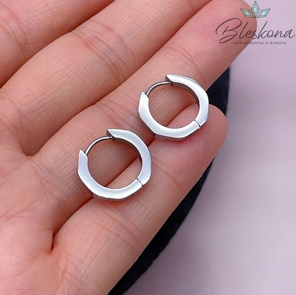 15 мм Цвет серебро, Швензы конго многоугольник