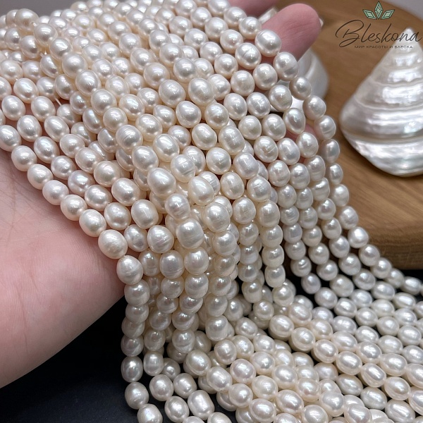 Жемчуг рис белый №2 6 мм