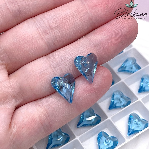 6240 Wild Heart Pendant 12 мм Aquamarine (202)