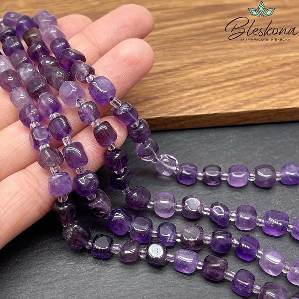 Аметист фриформ №6 куб 6-6,5мм