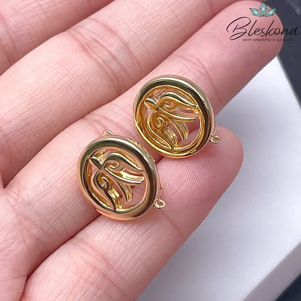 17*15 мм Цвет золото, Швензы Этно 