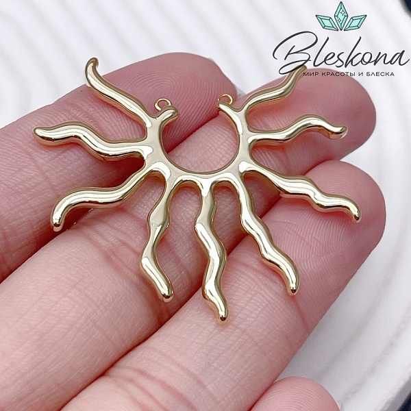 36,5*40,5 мм Цвет золото, Коннектор Солнце