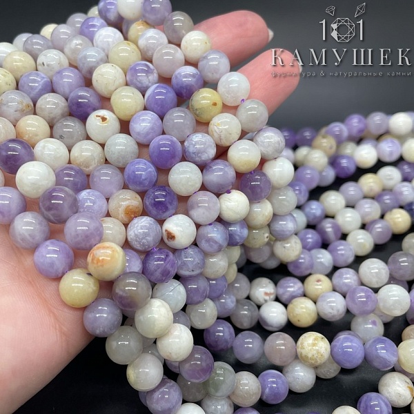 ⌀8мм Опал сиреневый