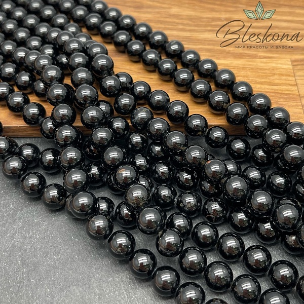 ⌀10мм Турмалин черный (Шерл) №1