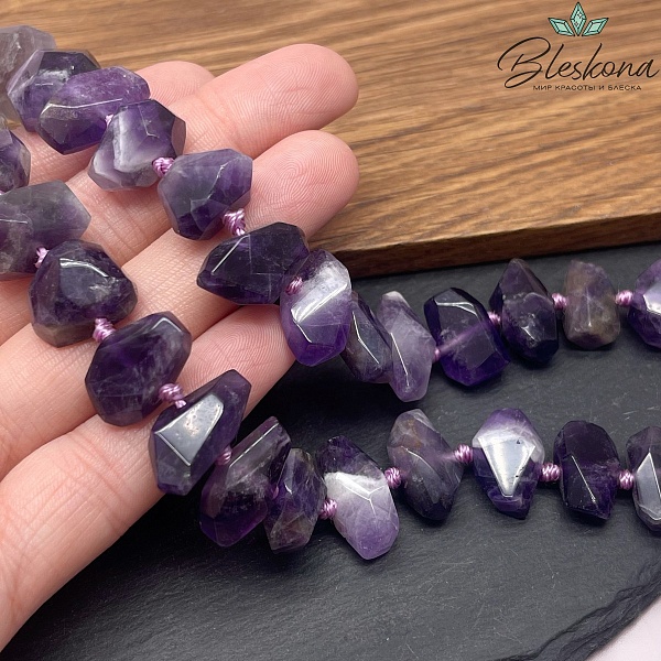 Аметист фриформ огранка на увеличение 13-26мм