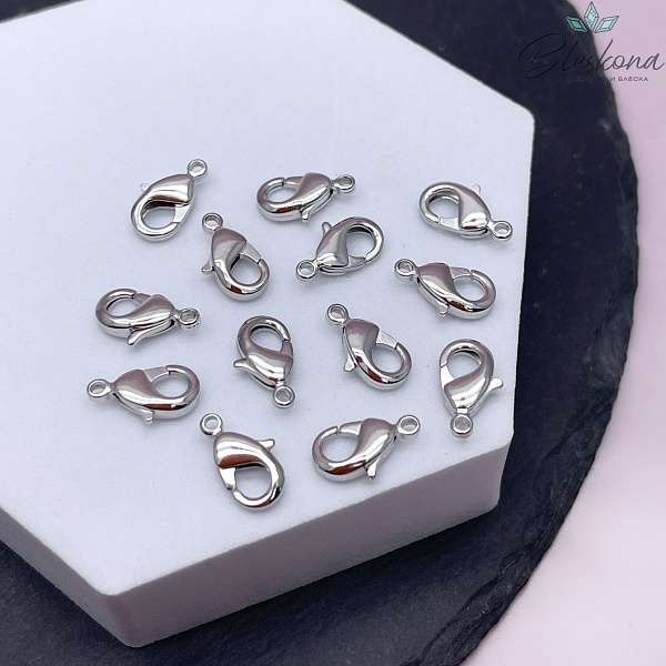 12 мм Цвет серебро, Замок округлый 