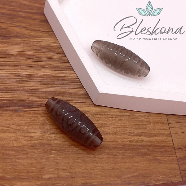 Бусина Дзи 10 глаз 30*11 мм