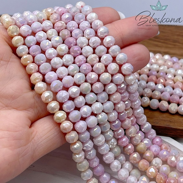 Стекло Lux микс № 3 огранка  острая 6 мм