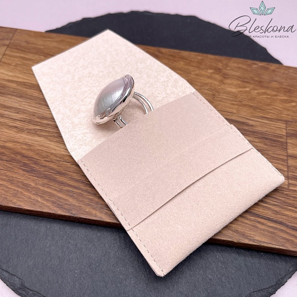 Мешочек- Конверт бархат Пудровый 7 см 