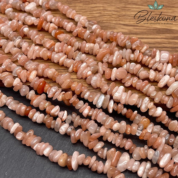 Крошка Солнечный камень ширина бусин ~ 7-11 мм