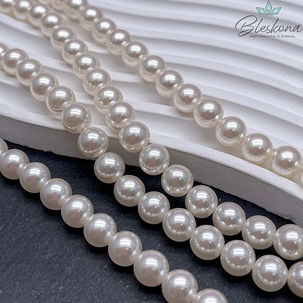 Жемчуг Майорка, цвет пудровый 8 мм  