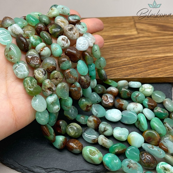 Хризопраз галтовка 10-14 мм