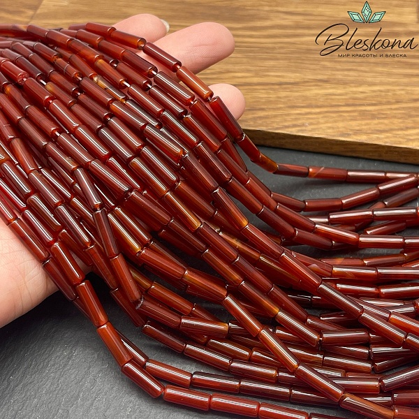 Сердолик трубочки 13,5*4 мм