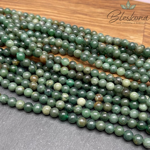 Яшма Африканская зеленая 6 мм