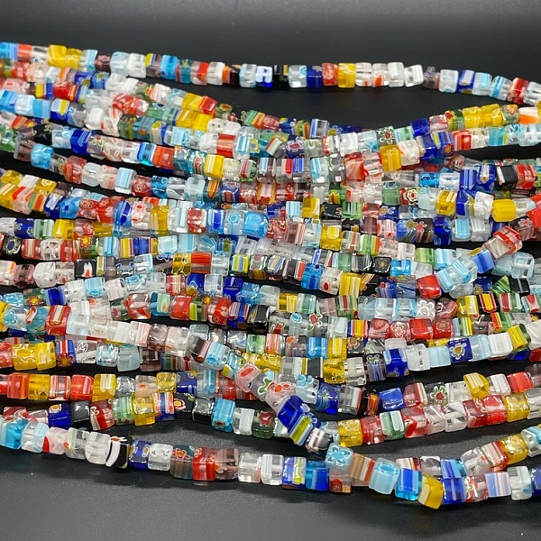 Муранское стекло куб 4 мм