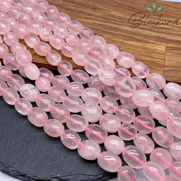 Розовый кварц галтовка №2 (13-16)*(11-12) мм