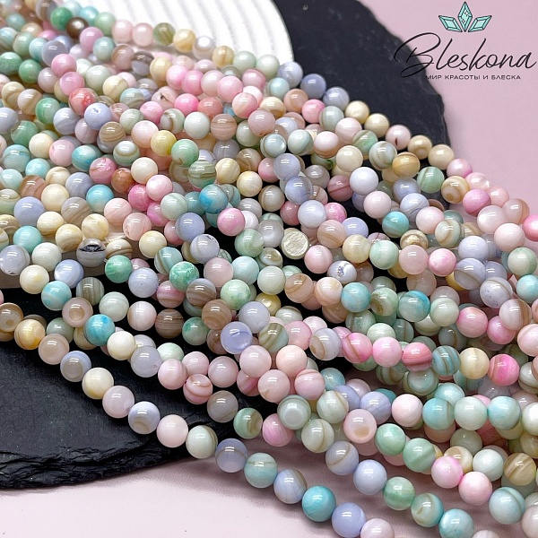 Перламутр микс №3  6 мм 