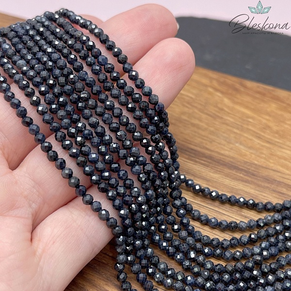 Сапфировый корунд алмазная огранка №3 3 мм