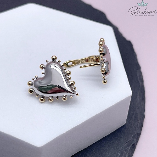 21*18 мм Биколор, Швензы Сердце шипы Люкс