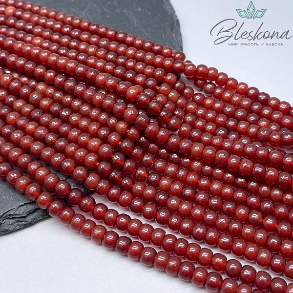 Сердолик рондель 6*4,5 мм