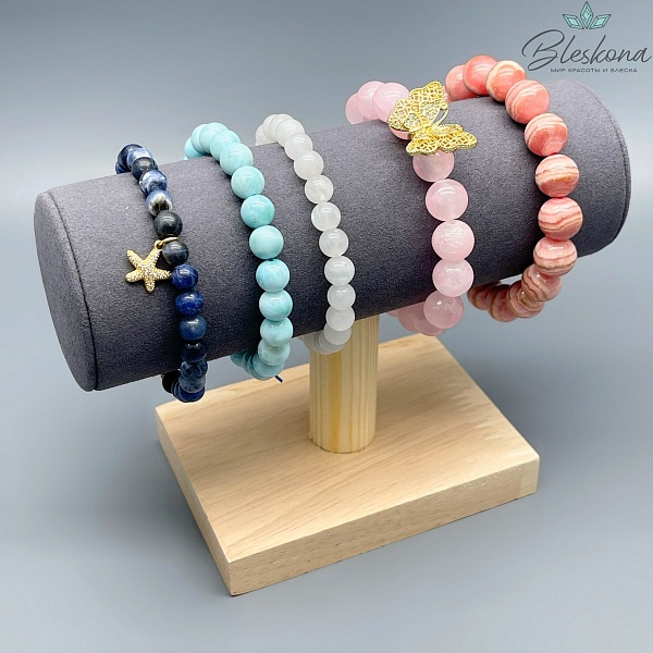 Подставка для браслетов, цвет серый 15,5*7*11,5 см