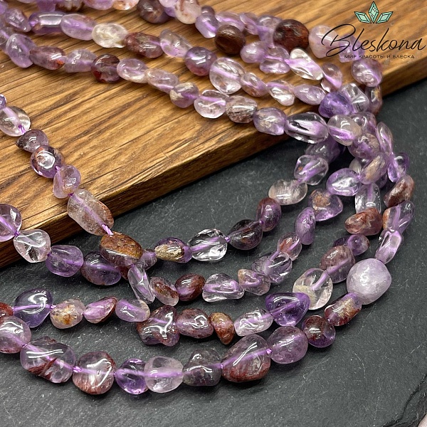  Кварц Фантомный (Ауралит) галтовка 6-9 мм