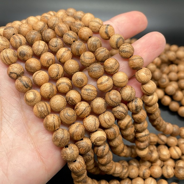 8 мм, Деревянные бусины песочные