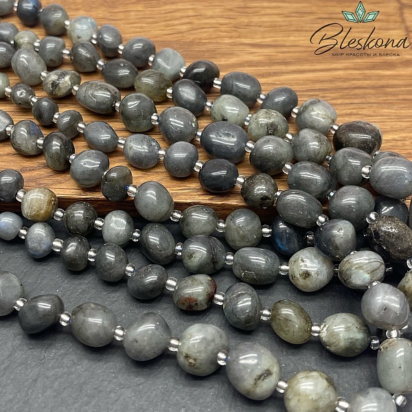 Лабрадор галтовка на увеличение 7-10 мм