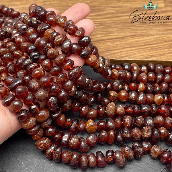 Гранат оранжевый галтовка (5-7)*(9-12) мм