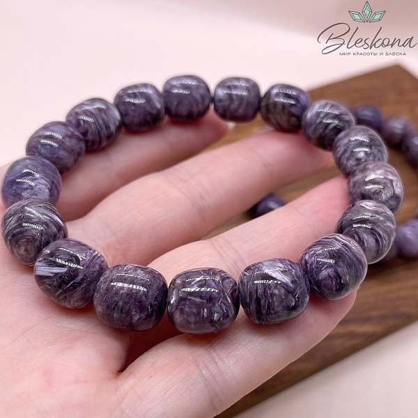 Чароит бочата №2 11*11,5 мм сет 19 см