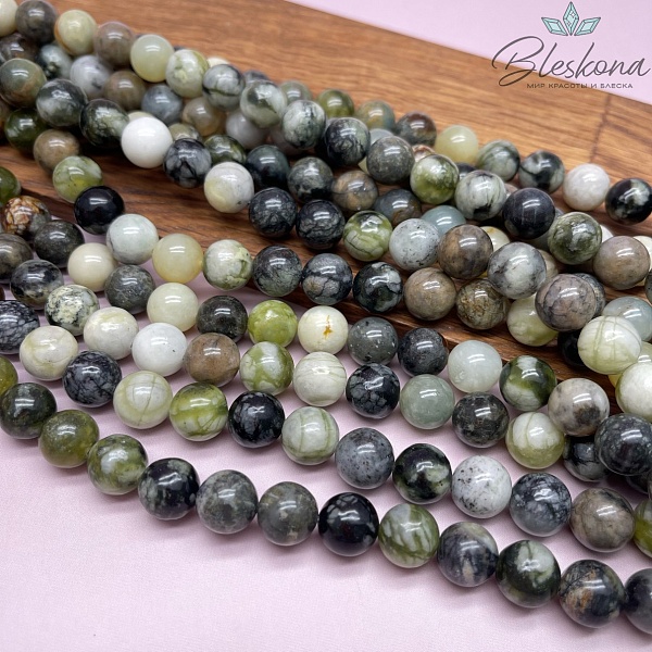 Жадеит Виноградный 12 мм