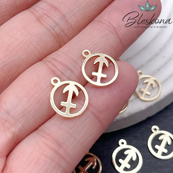 13*11 мм Цвет золото, Подвеска Стрелец