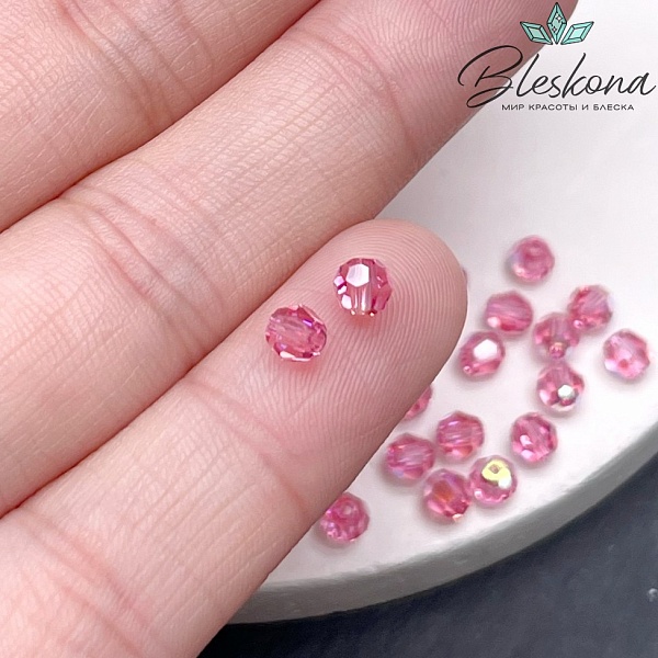 5000 Classic Bead 4 мм Rose Aurore Boreale уп.10шт.