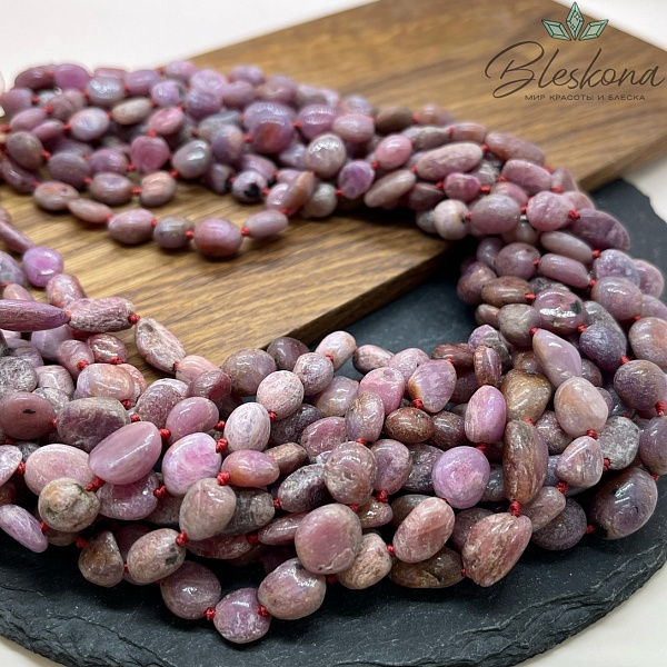 Рубин галтовка 7-10 мм