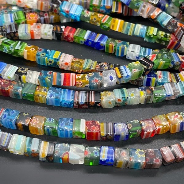 Муранское стекло куб 6 мм