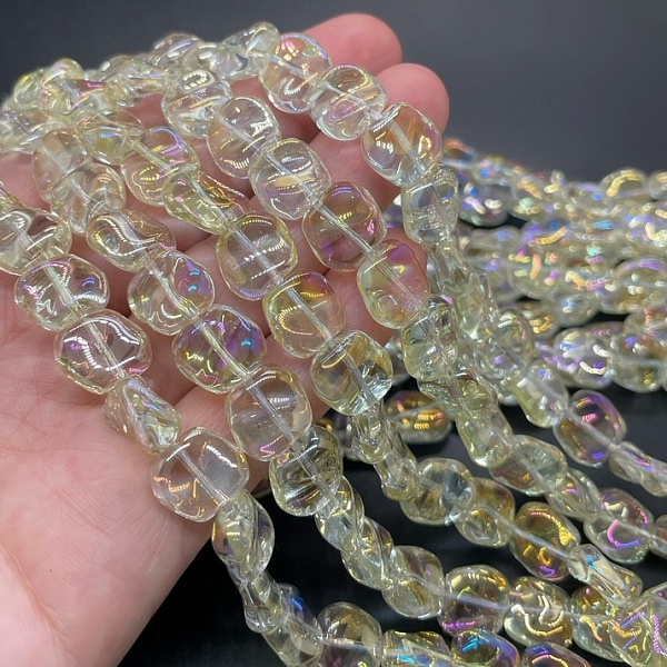 11 мм Стекло Lux, фриформ, цвет желтый