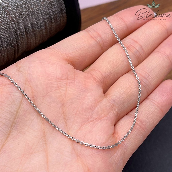 Цепь №С15 Цвет серебро 1,8*1,5 мм Сталь