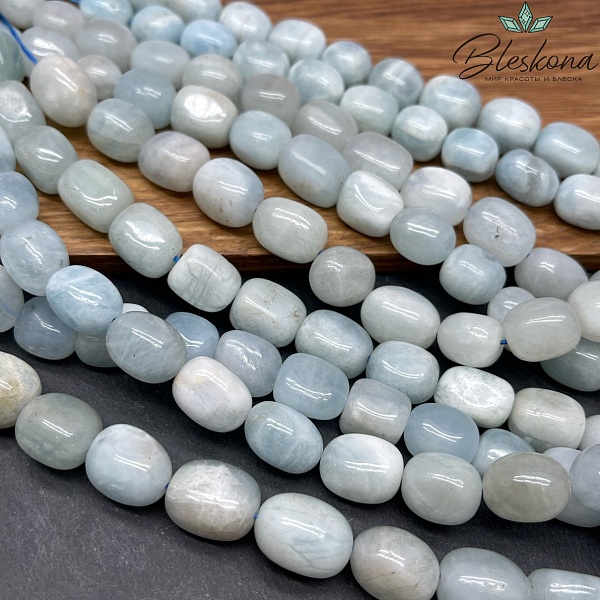 Аквамарин галтовка №2 10-17 мм