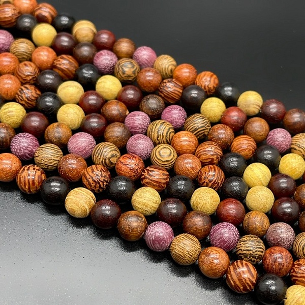 6 мм, Деревянные бусины микс №2