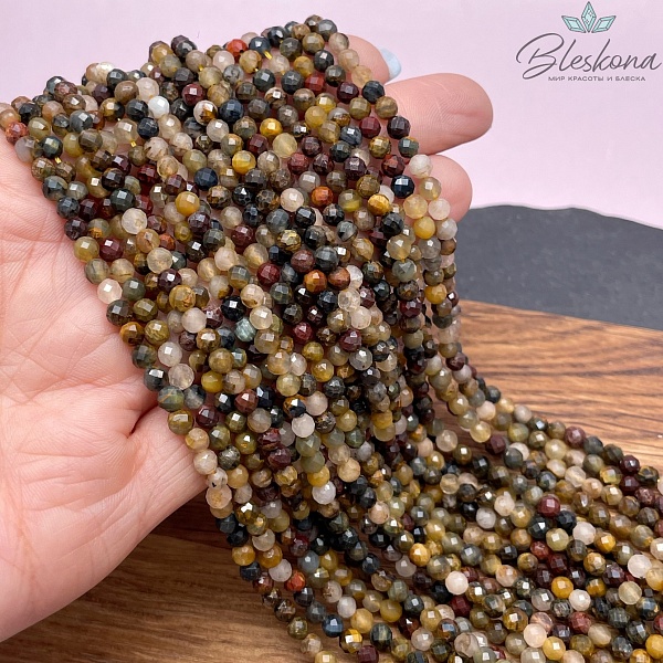 Петерсит алмазная огранка №1 4 мм