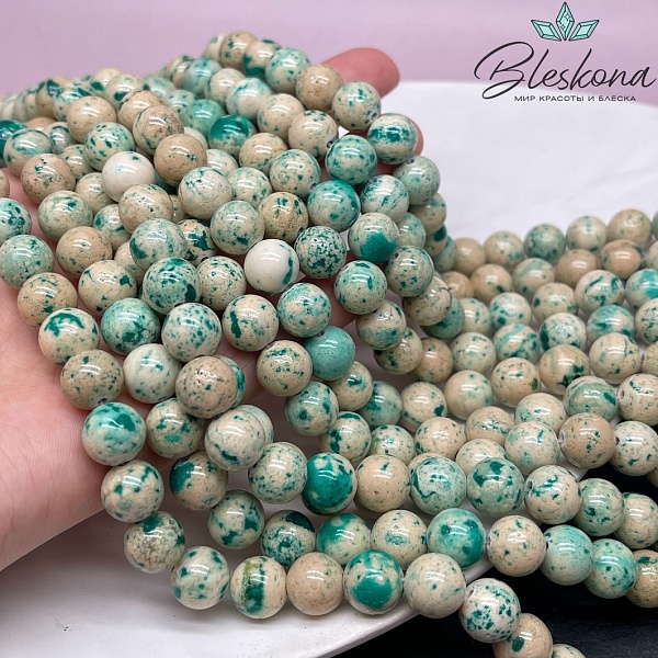 Кальцит зеленый тонированный 10 мм