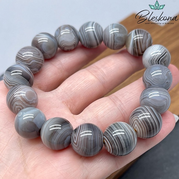 Агат Ботсвана сет №1 14 мм