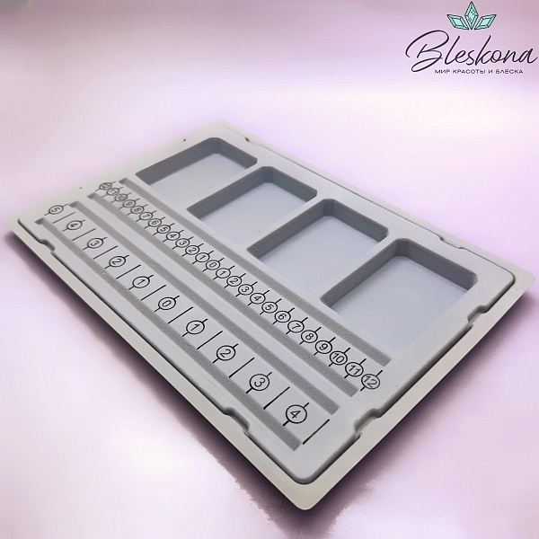 Планшет с двойным дном серый 19,5*28 см