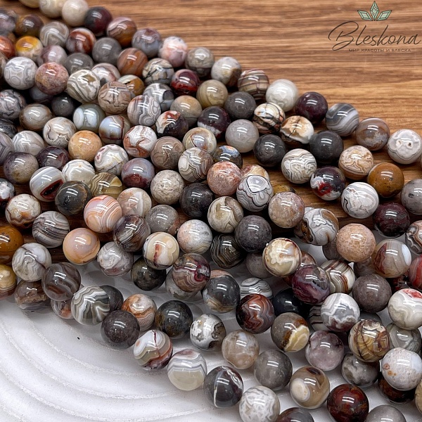 Агат Crazy lace 8 мм