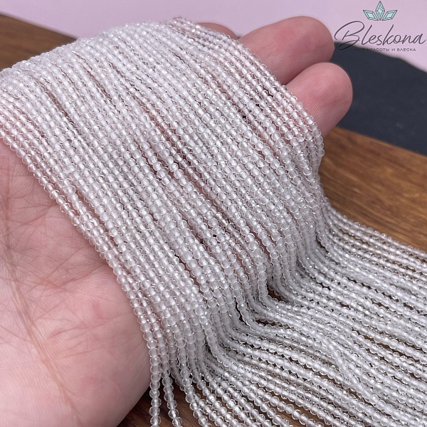 Горный хрусталь алмазная огранка 2 мм