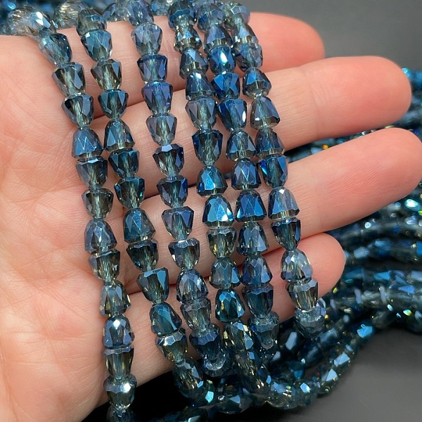 6 мм Стекло Lux, колокольчик, цвет сине- серый