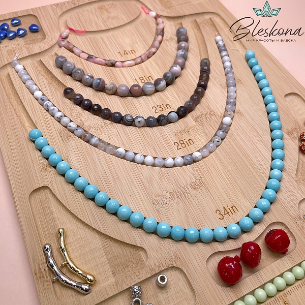 Планшет деревянный для сборки колье 38*28 см