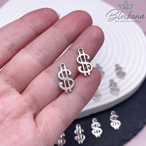 9*17 мм Цвет золото, Подвеска Доллар 
